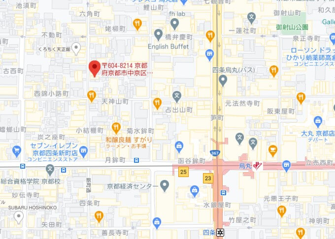 DiDiFood京都パートナーハブ【MAP】