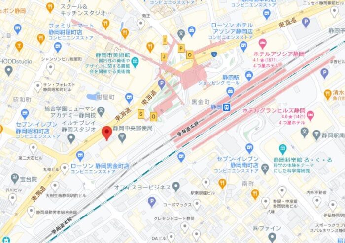 Foodpanda静岡ライダー拠点MAP
